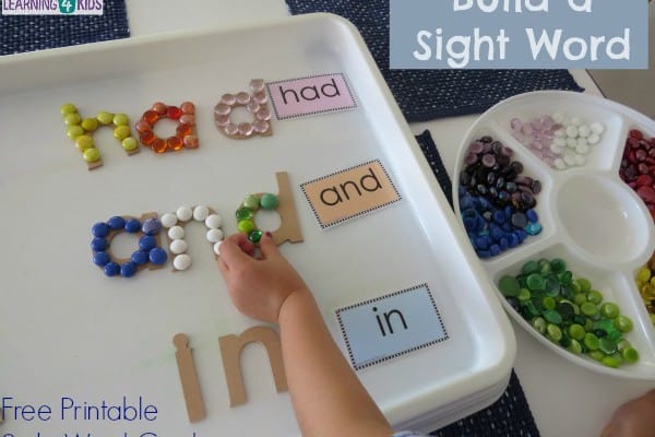 Free Printable Sight Word Cards | Learning 4 Kids