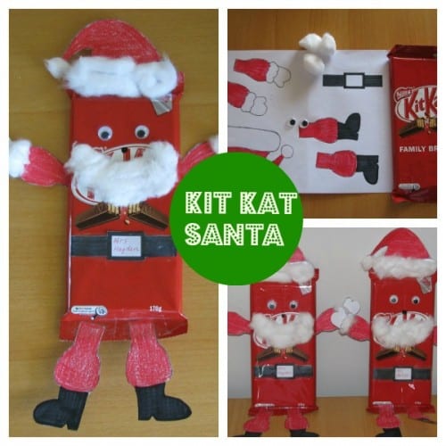 Homemade Teacher Gift Idea - Kit Kat Santa