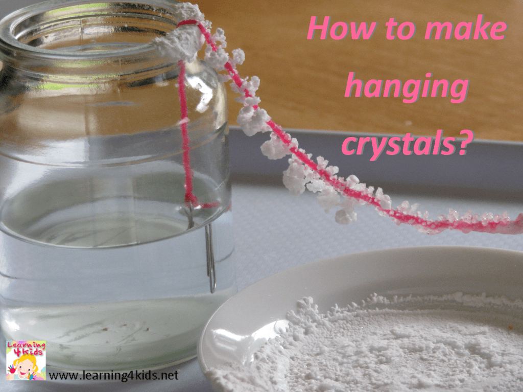 salt crystals on a string