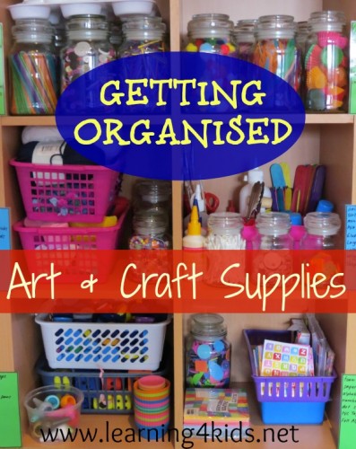 Getting Organised – Art & Craft Supplies