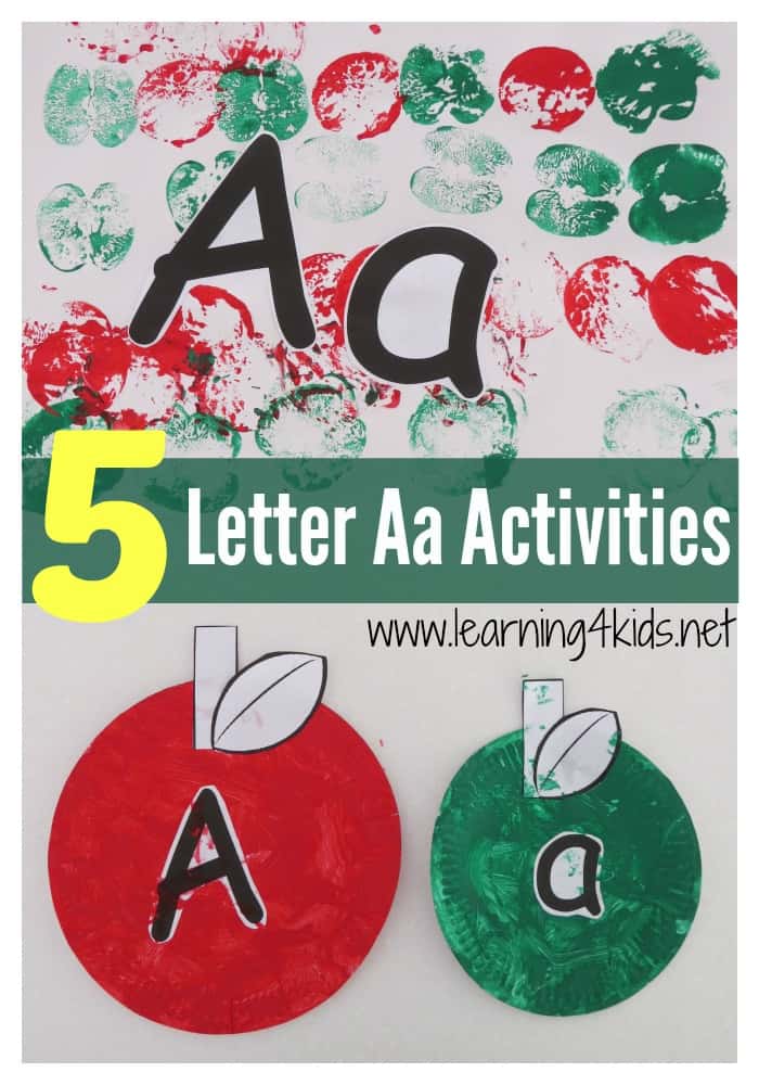 alphabet activities letter aa activities learning 4 kids