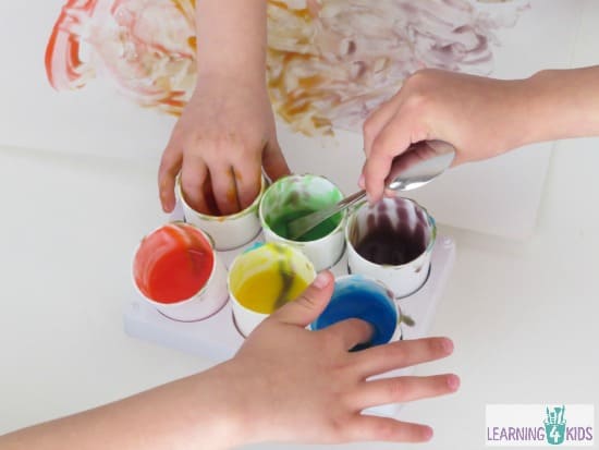 Non-Toxic Homemade Finger Paint Recipe for Toddlers • Kids