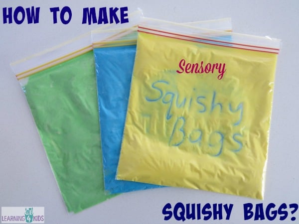 How to make Squishy Sensory Bags? | Learning 4 Kids