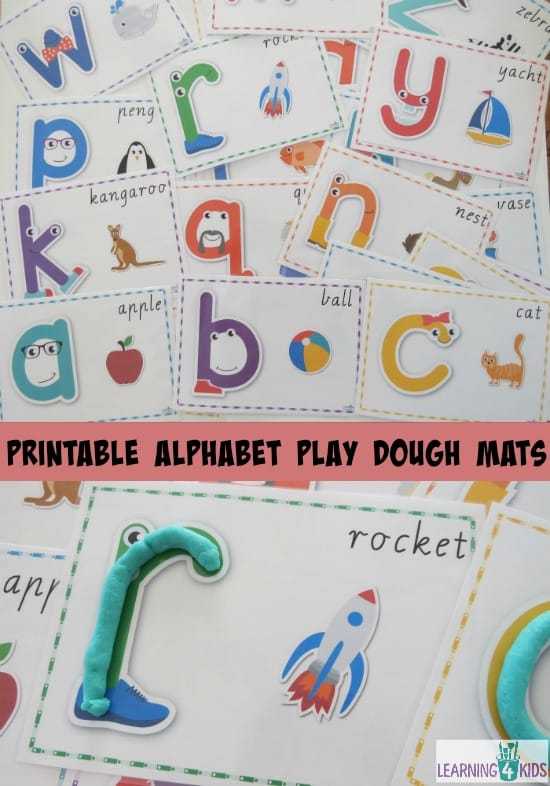 Alphabet Play Dough Mat