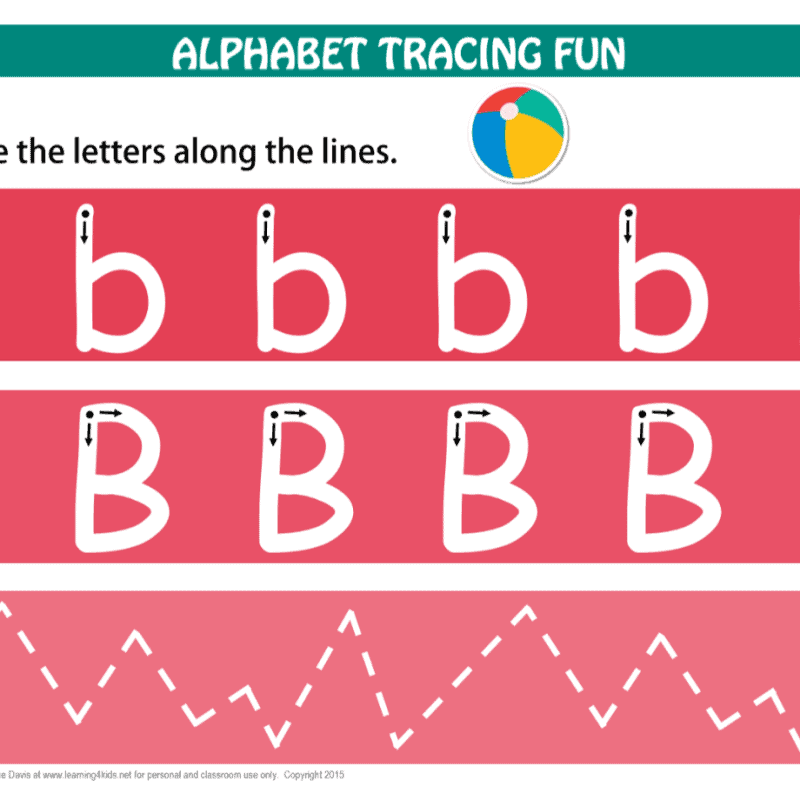 Alphabet Letters Tracing Mats Standard Print | Learning 4 Kids