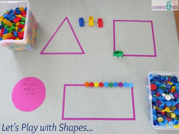 Teaching Shapes To Kids  Teaching shapes, Shapes preschool, Shape  activities preschool