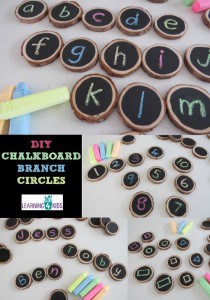 DIY Chalkboard Branch Circles | Learning 4 Kids