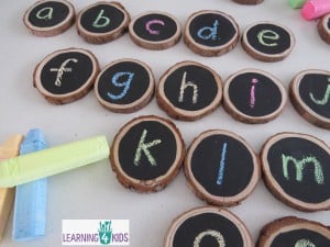 DIY Chalkboard Branch Circles | Learning 4 Kids