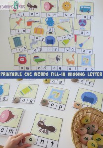 Printable CVC Words Bundle Activity Pack | Learning 4 Kids