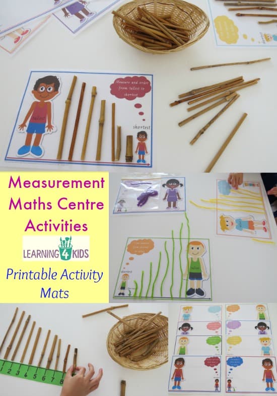 Measurement Maths Centre Activities | Learning 4 Kids