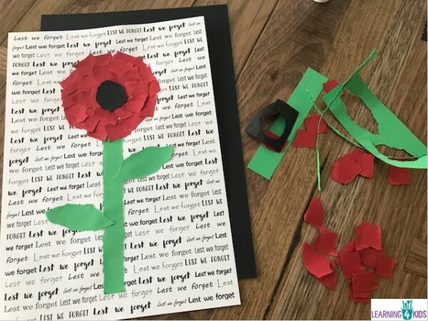 ANZAC Day Poppy Activity | Learning 4 Kids